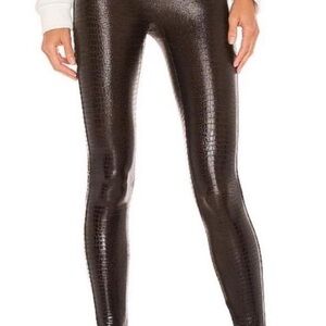 SPANX Faux Leather Croc Leggings